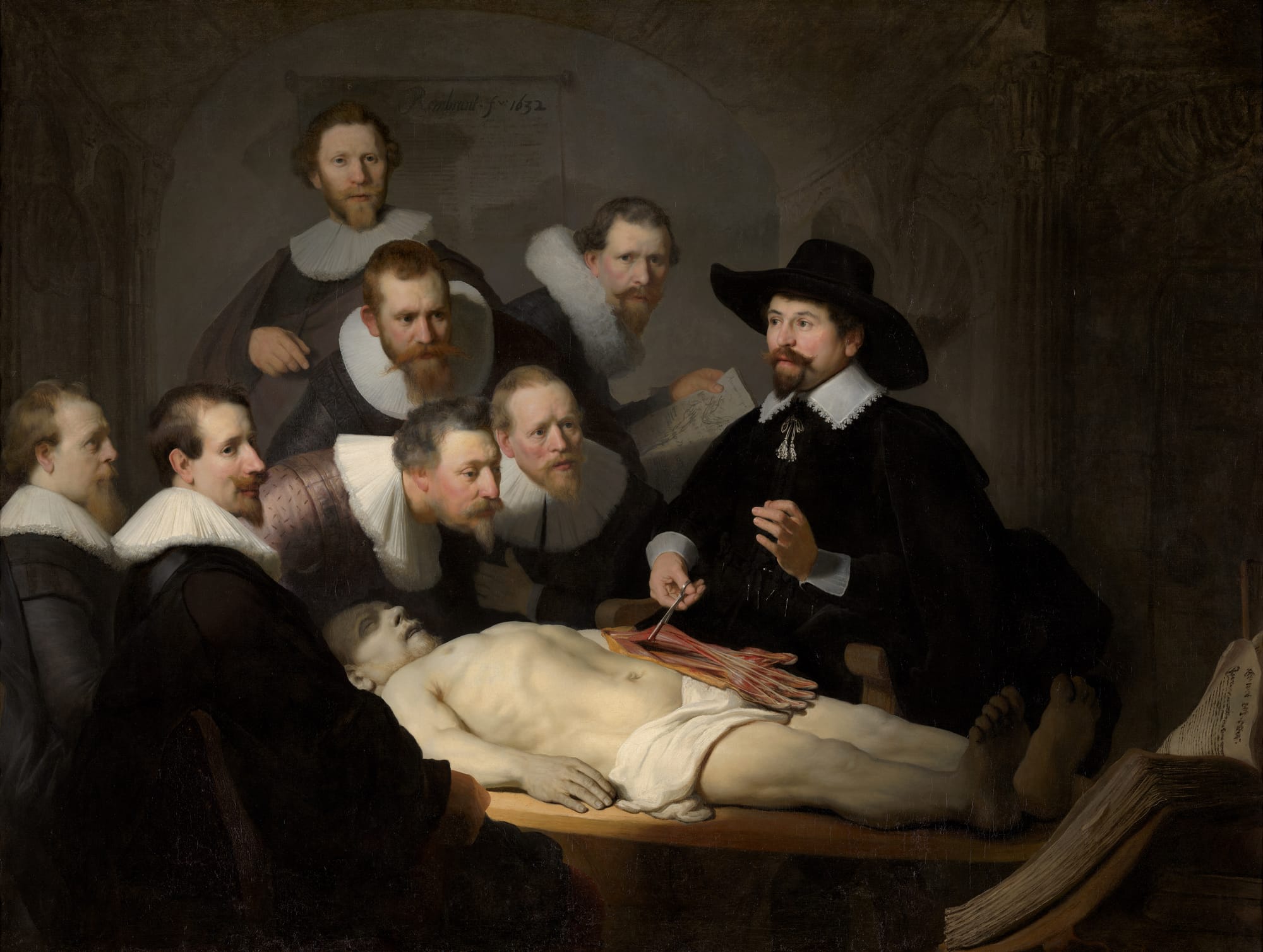 Rembrandt, The Anatomy Lesson of Dr. Nicolaes Tulp (1632), Mauritshuis, The Hague