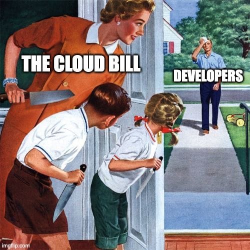 A cloud-shaped invoice