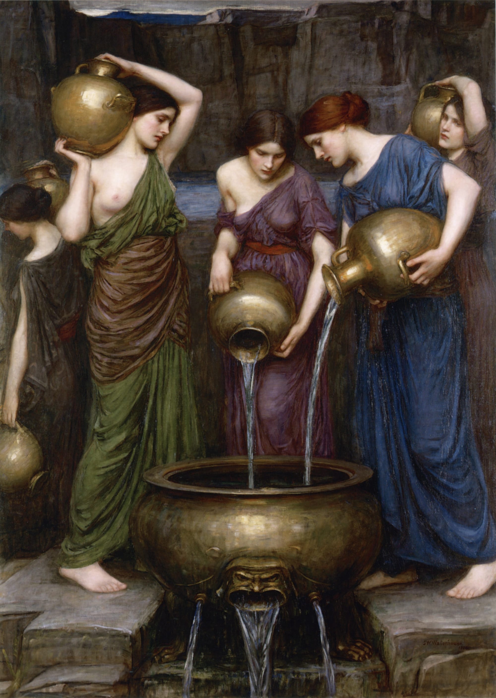 The Danaïdes by John William Waterhouse, 1903