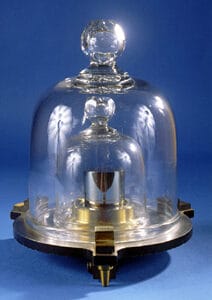 A national prototype kilogram replica under glass